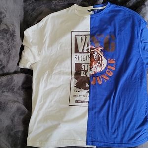 Split two toned shirt